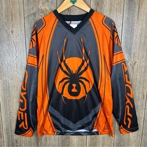 Spyder Motocross BMX Mountain Biking Jersey Vintage Y2K AOP Padded Sleeves